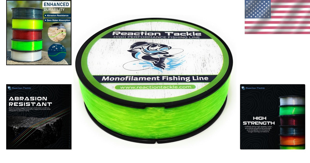 Glow in the Dark Nylon Fishing Line - Dual Purpose for Freshwater & Saltwater