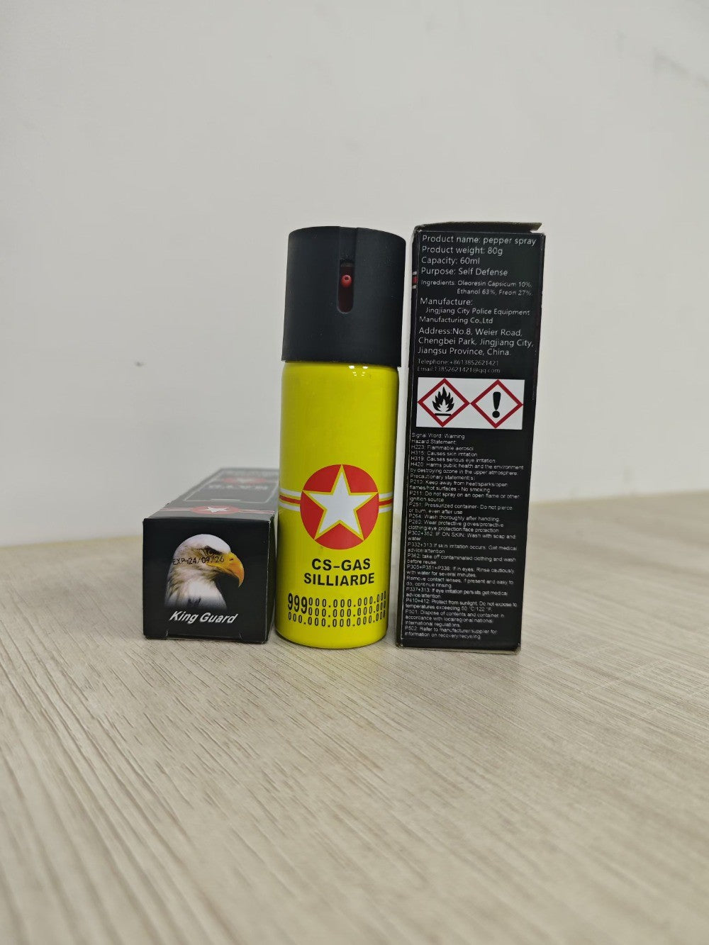 Keychain with Safe Lock - Maximum Strength OC Spray, 10ft Range, 25 Bursts