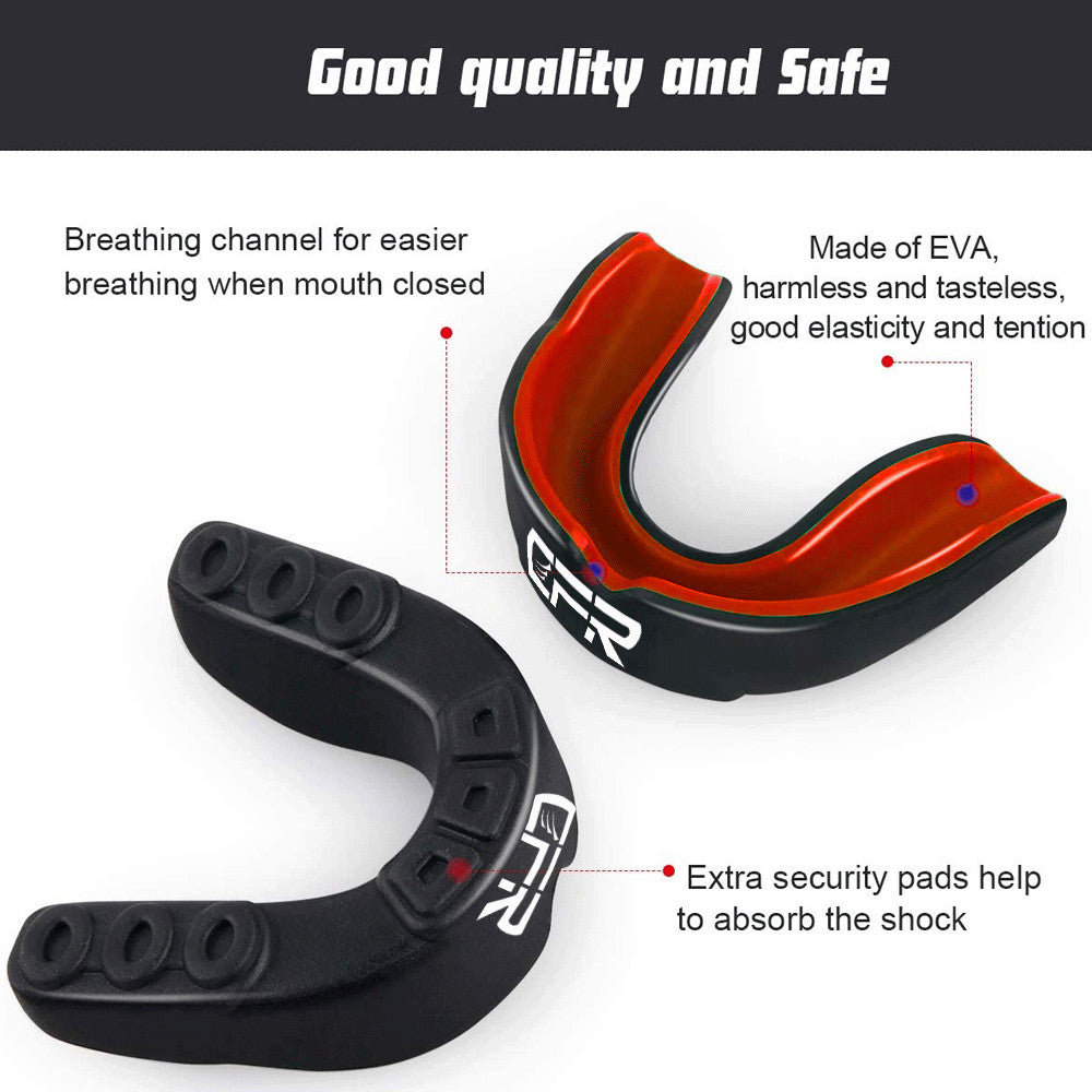 Gel Gum Mouth Guard Shield Case for Teeth Grinding Boxing MMA Sports Protection