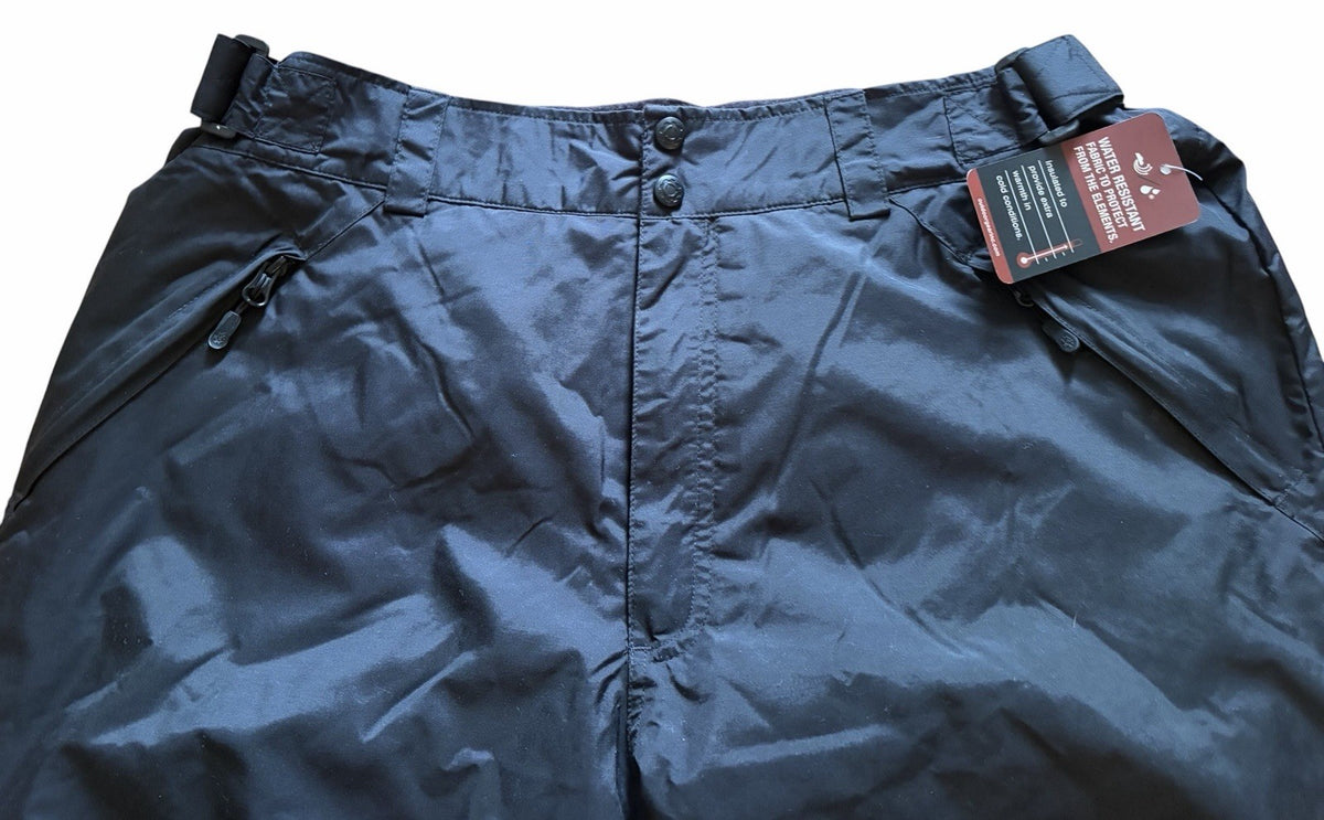 Men’s Insulated Snow Pants XL Outdoor Winter Gear Black
