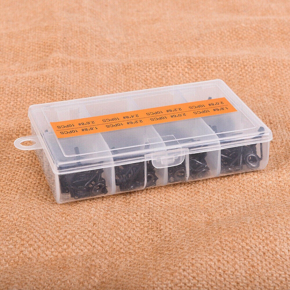 Ceramic Fishing Rod Guide Tips Set - 80Pcs Line Repair Kit for Fishing Rods
