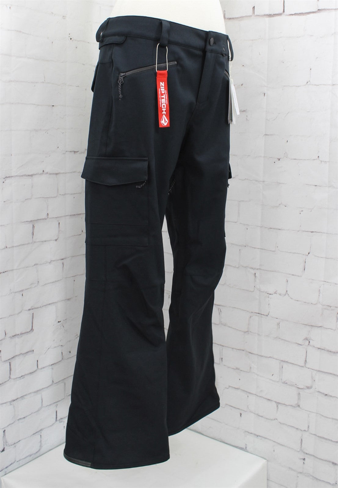 Women’s Waterproof Snowboard Pants with Stretch Fit - Black XS