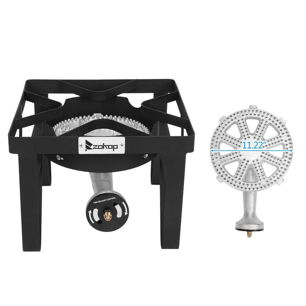 200,000 BTU Heavy Duty Propane Gas Burner for Outdoor Cooking Camping BBQ