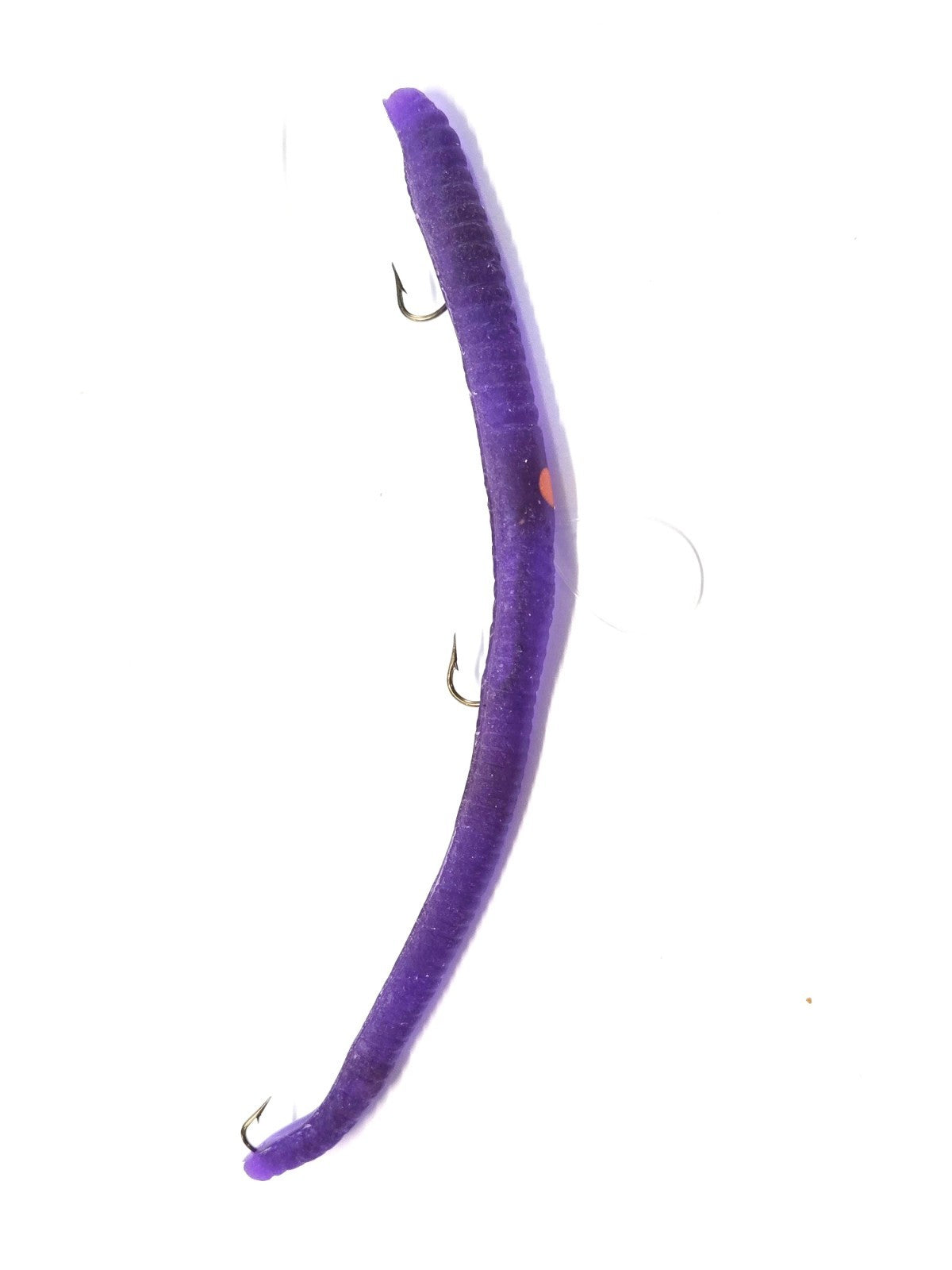 Pre-Rigged Bass Fishing Worms 12 Pack - Anise Scented Soft Plastic Lures