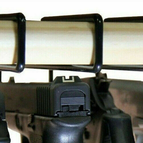Set of 5 Gun Storage Pistol Racks Handgun Organizers Shelving Hangers