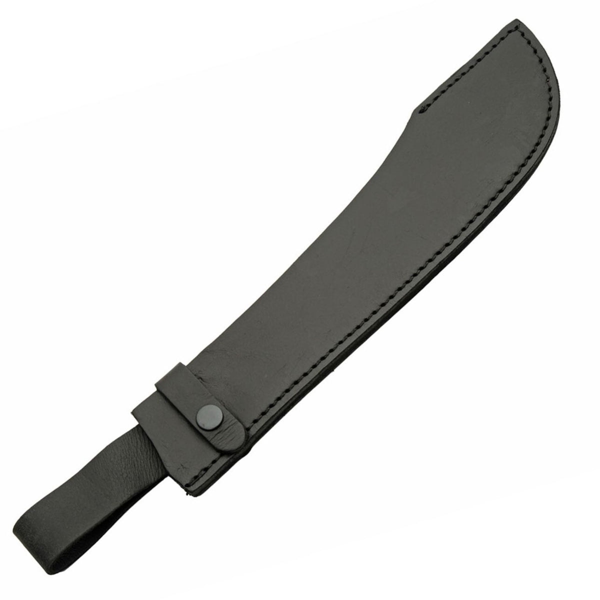 18-Inch High Carbon Steel Machete with Leather Sheath - Full Tang Outdoor Tool