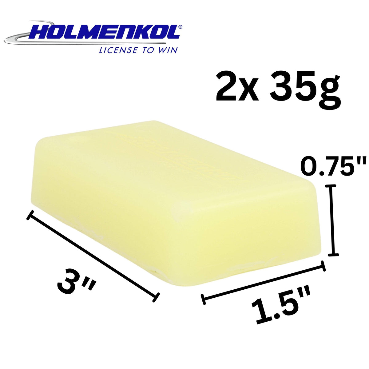 Ski Wax for Fresh Snow - Long-Lasting Yellow Winter Sports Wax 70g