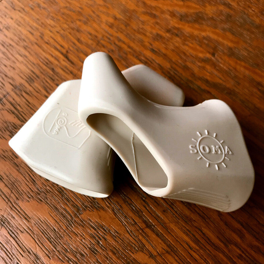 Soma Campy Style Brake Hoods White Bicycle Brake Levers Fit Shimano Suntour