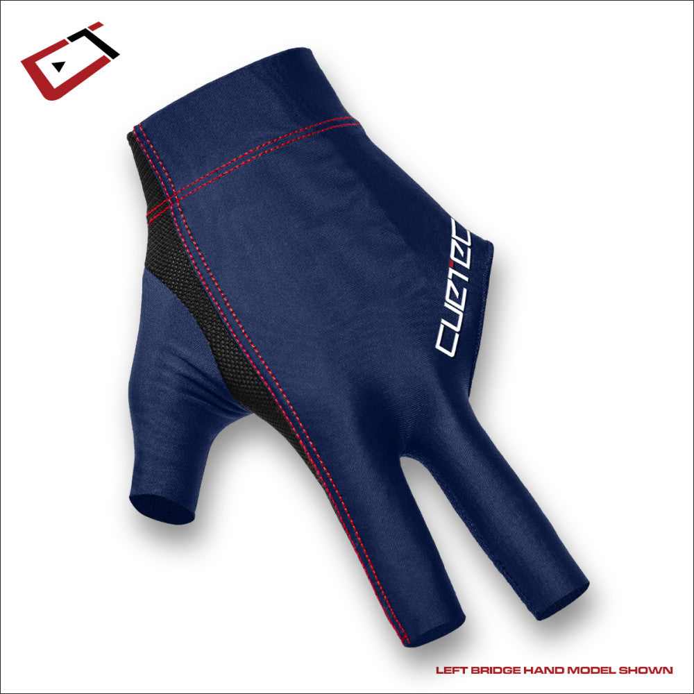 Cuetec Axis Pool Glove - Left Bridge Hand, Large, Navy