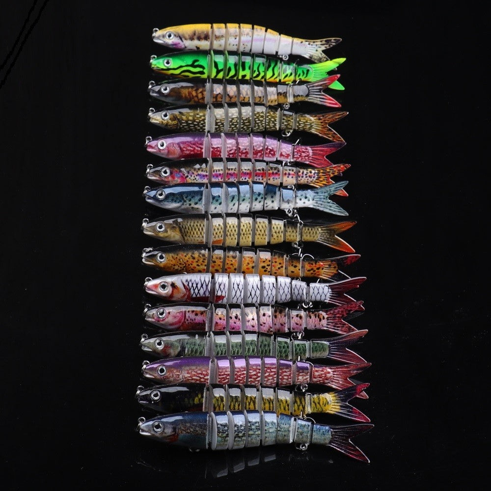 15pcs Jointed Swimbaits Fishing Lures Set - 13cm 19g Artificial Baits