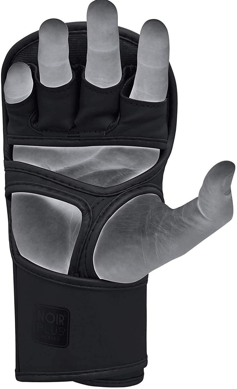 MMA Sparring Gloves Open Palm Kickboxing Muay Thai Leather Training Gear