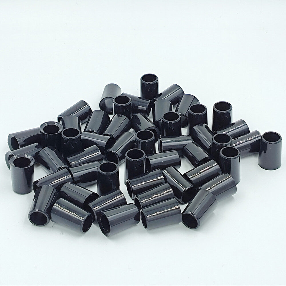 Golf Club Ferrules Black Taper Tip Iron Ferrules Set - .355 Diameter, 75 Inch Length, 530 OD, Pack of 50-500