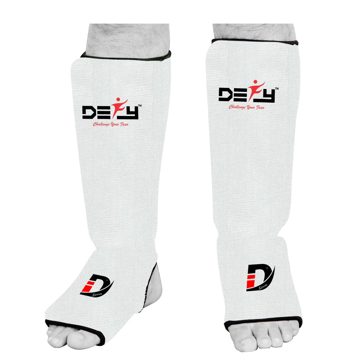 Lightweight MMA Shin Guards with Foam Padding and Support