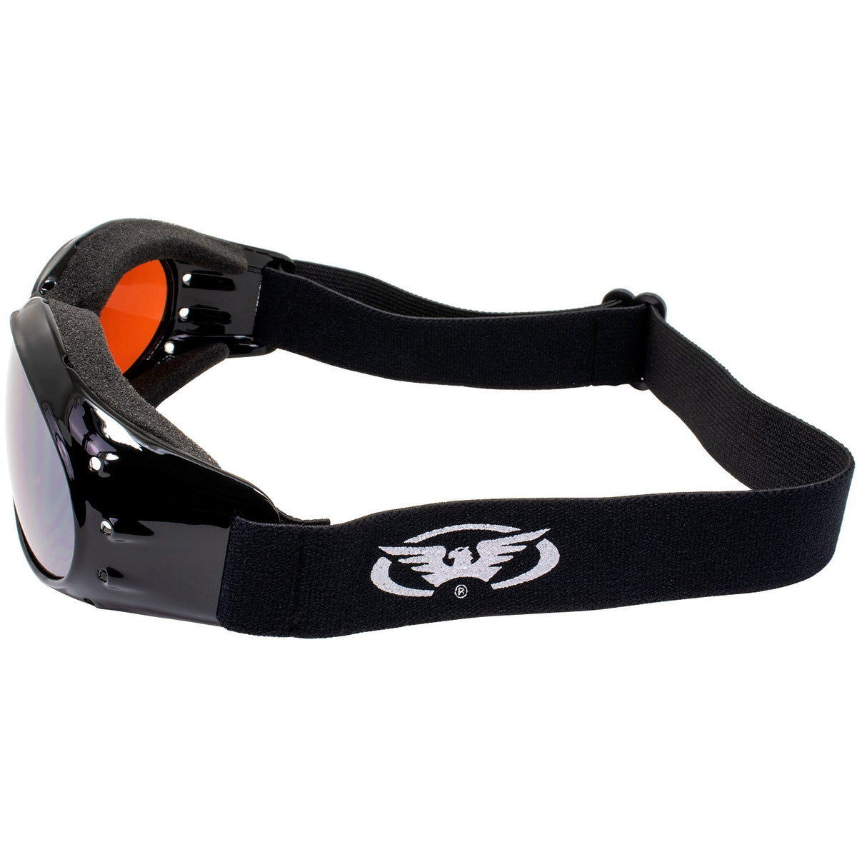 Motorcycle Riding Goggles with Smoke & Mirror Lens + Microfiber Bags