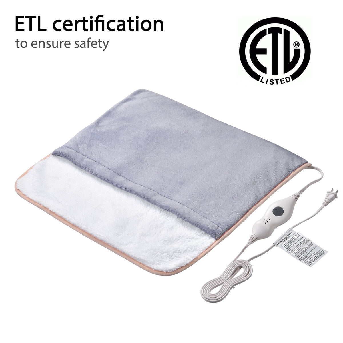 Electric Heated Foot Warmer Blanket with Auto Shut Off - Large Unisex Heating Pad