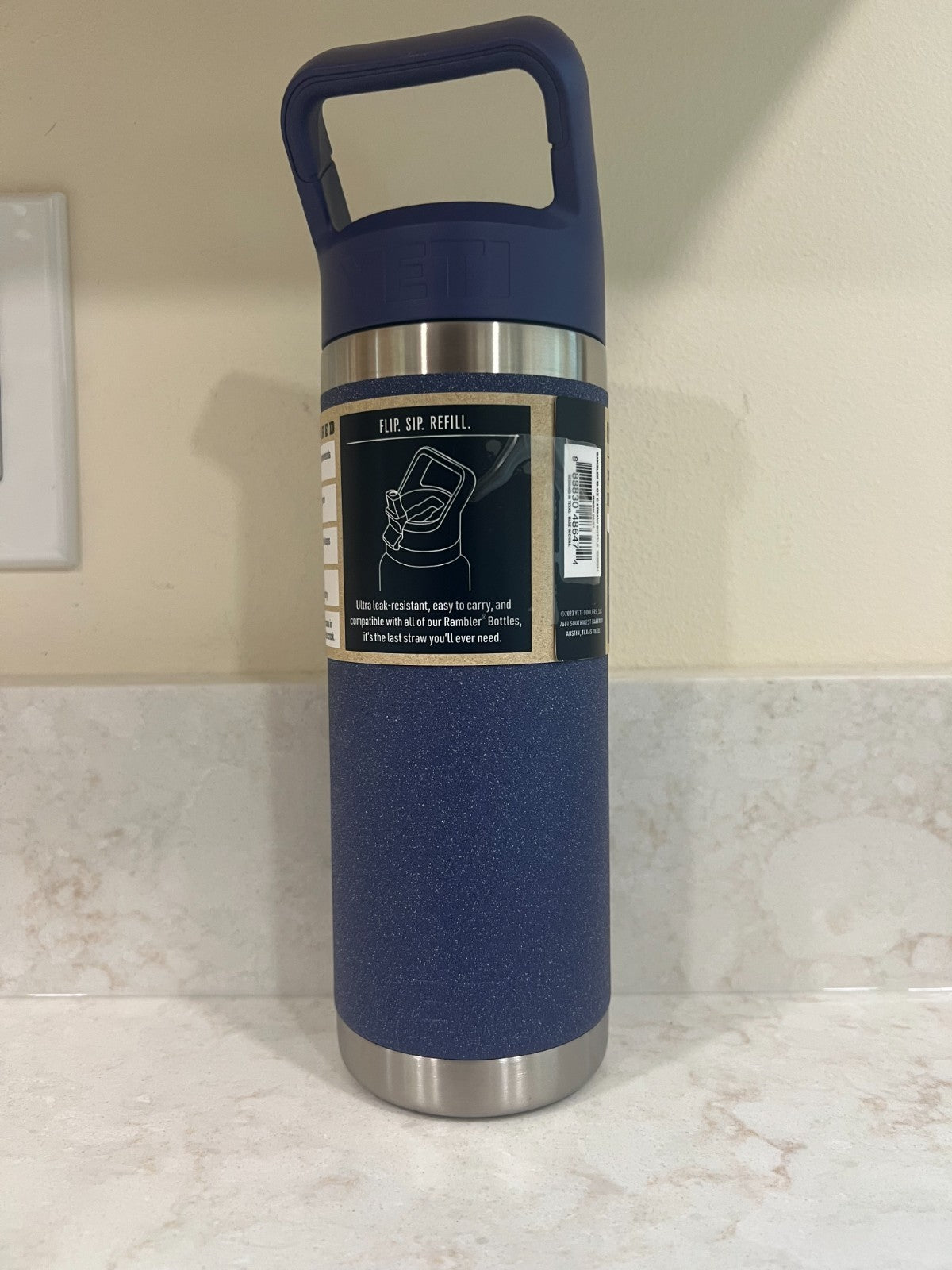 YETI Rambler 18oz Moon Dust Water Bottle with Straw Lid - Insulated Drinkware