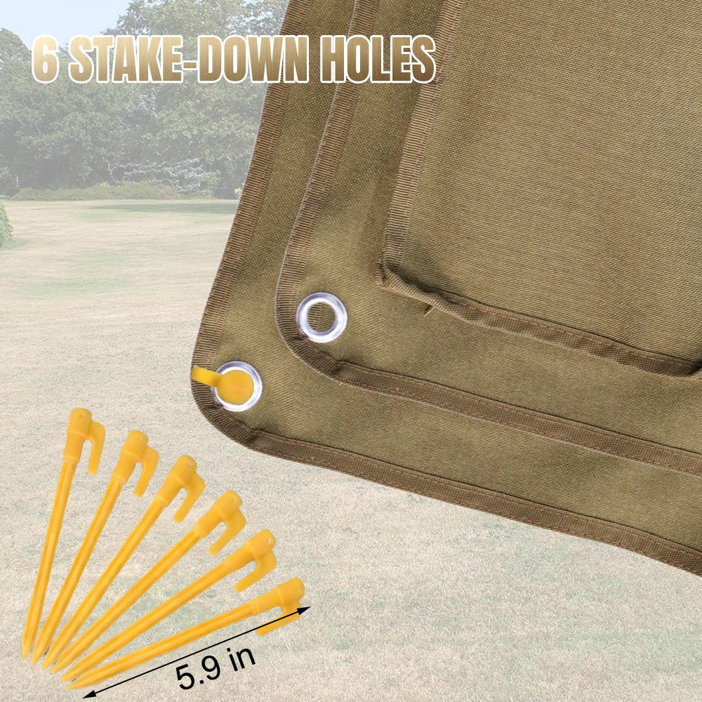 Heavy Duty Shooting Mat with Padded Roll for Range, Hunting & Military Use