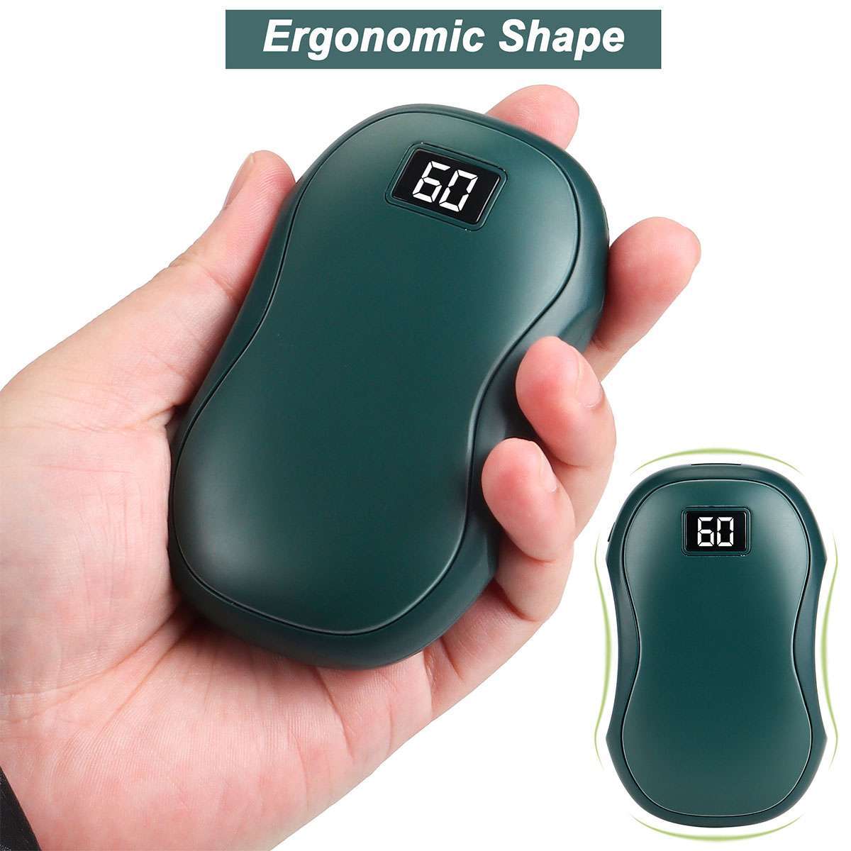 Rechargeable Hand Warmer Power Bank 5000mAh Portable USB Heater Winter Gift