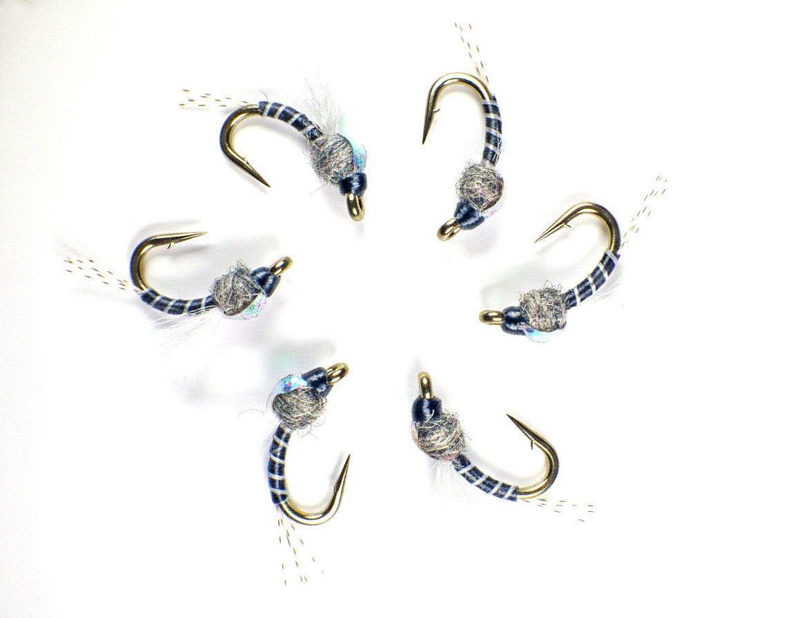 Premium Trout Fly Fishing Flies - UV Gray Nymphs Guide Flies - All Sizes