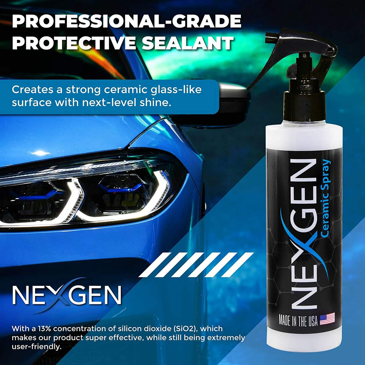 Ceramic Coating Spray for Cars - Silicon Dioxide Vehicle Protection