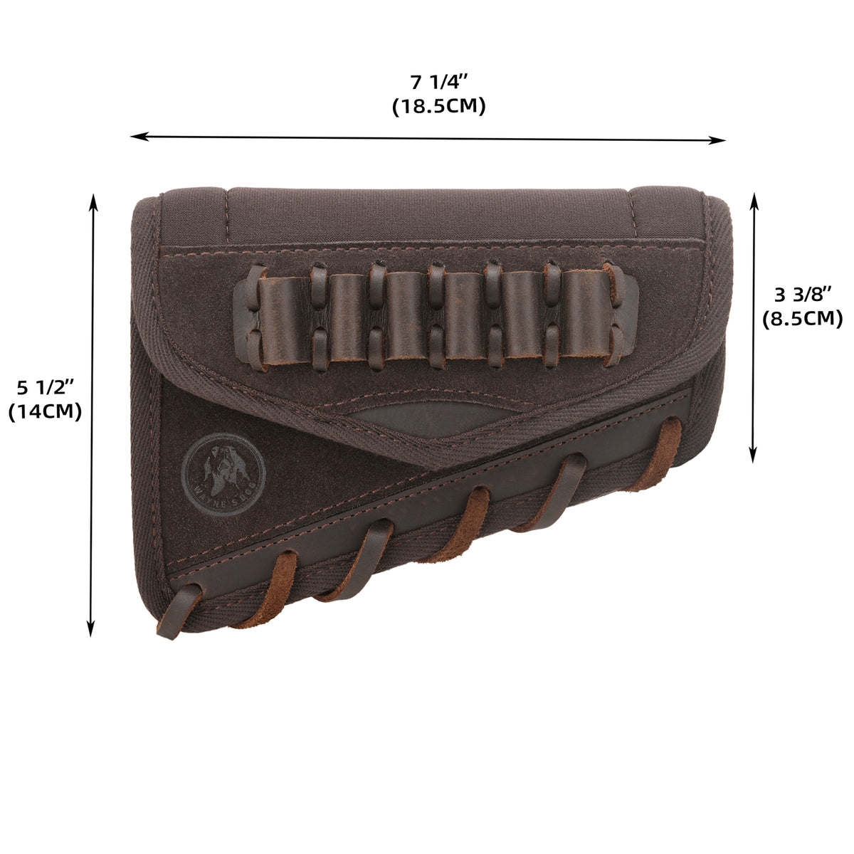Leather Rifle Cheek Rest Recoil Pad for Hunting & Shooting