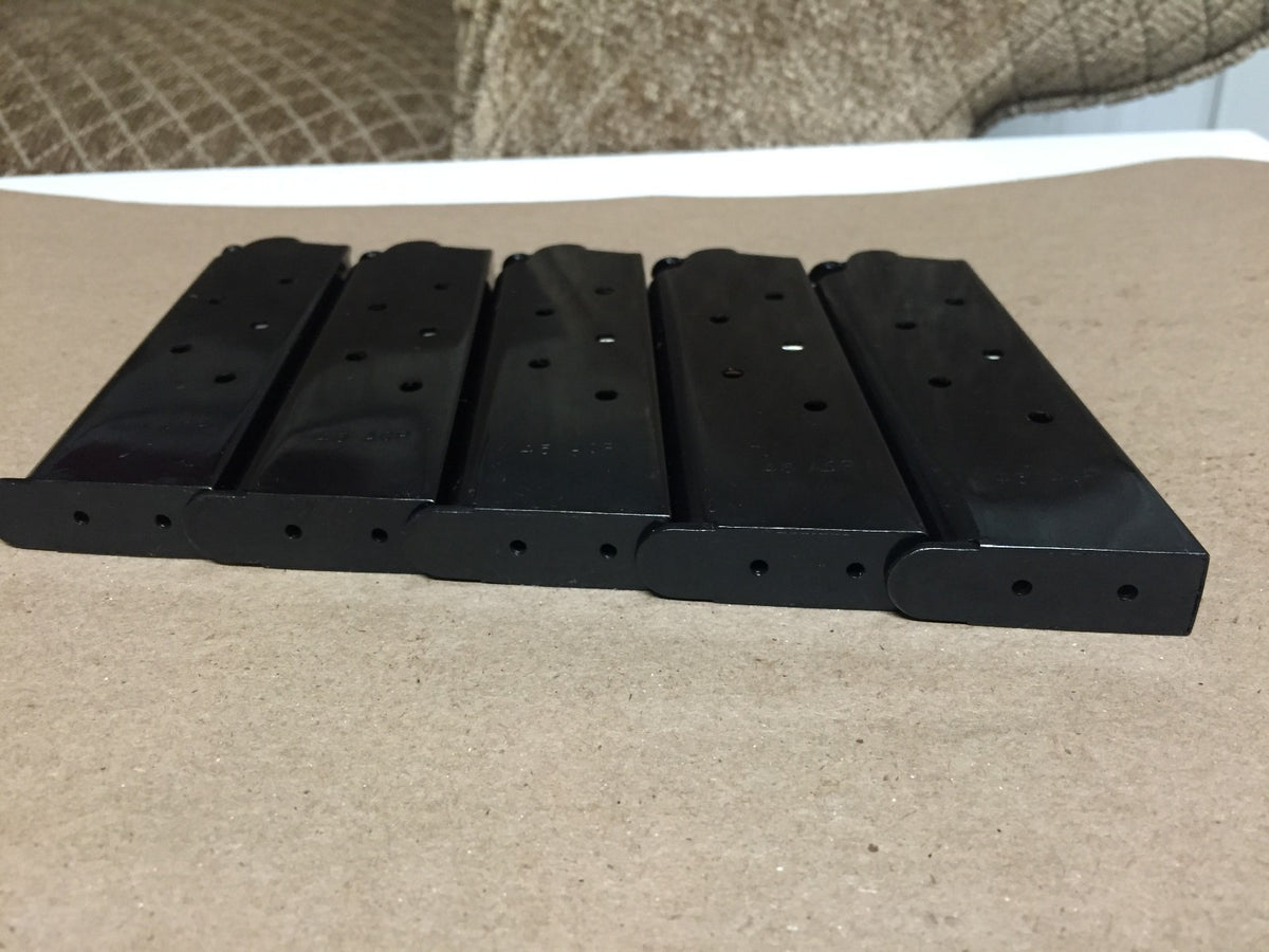 1911 Magazines 5-Pack Blue Steel .45 Cal Military-Style 7-Shot Mags