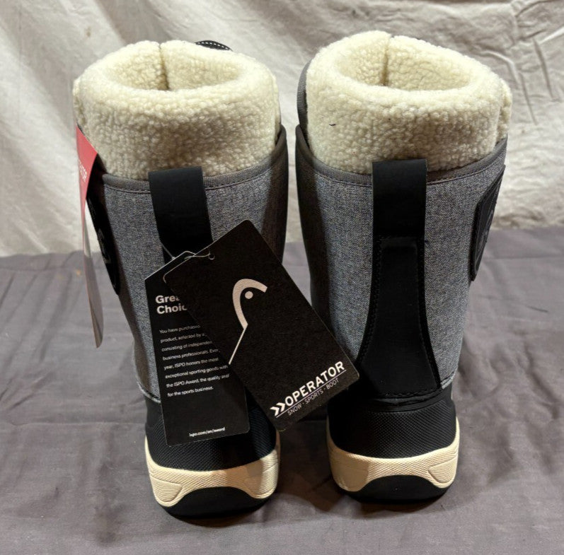 HEAD Operator Boa-Coiler Snow Sport Boots Gray US 8 EU 39 New
