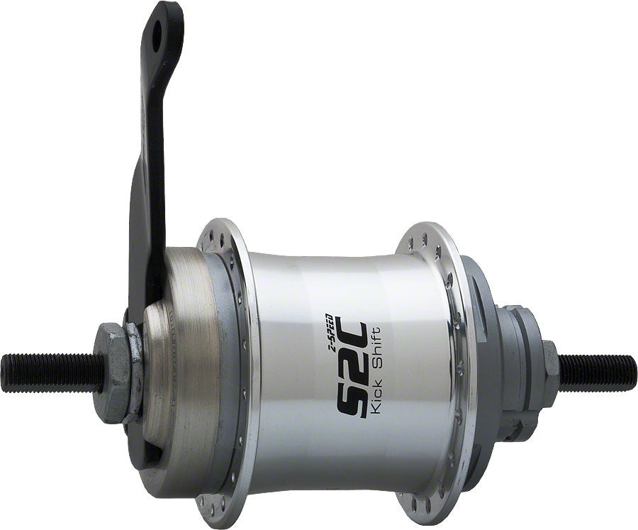 Sturmey-Archer 2-Speed Kick-Shift Bicycle Hub Kit 36h 116mm Silver Coaster Brake