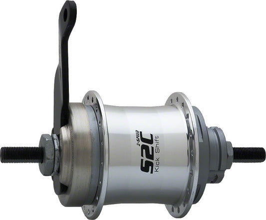 Sturmey-Archer 2-Speed Kick-Shift Bicycle Hub Kit 36h 116mm Silver Coaster Brake