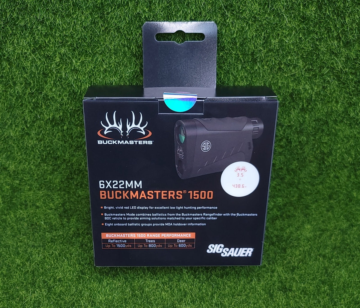 Laser Rangefinder 1500 Yards with Red LED Display for Hunting