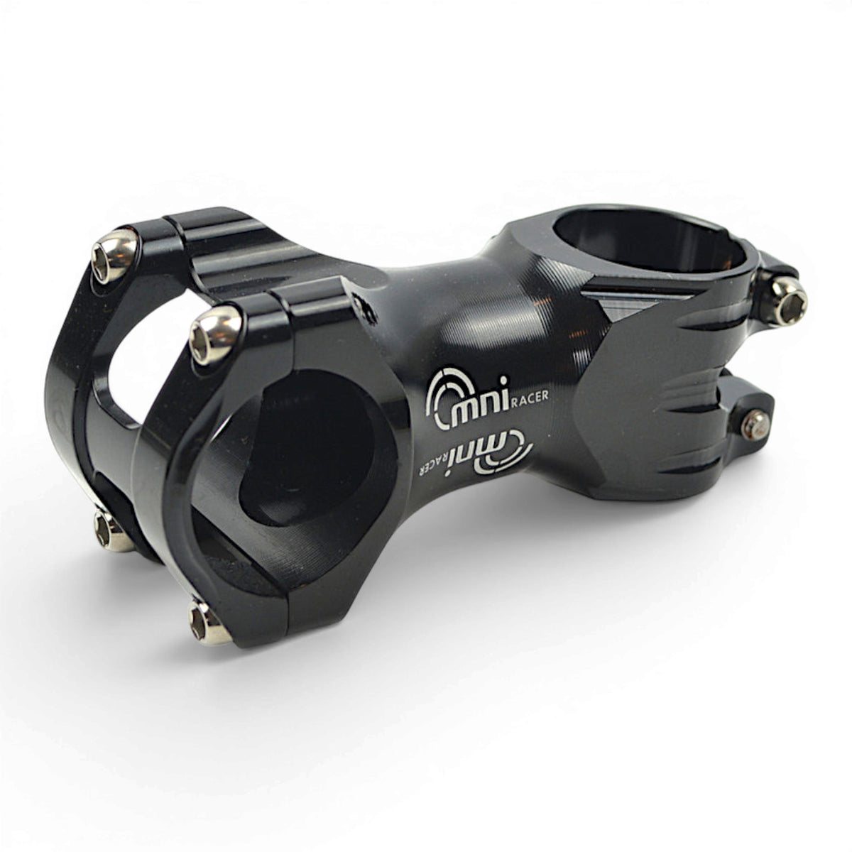 Lightweight Bicycle Handlebar Stem with Titanium Bolts - 31.8mm Black