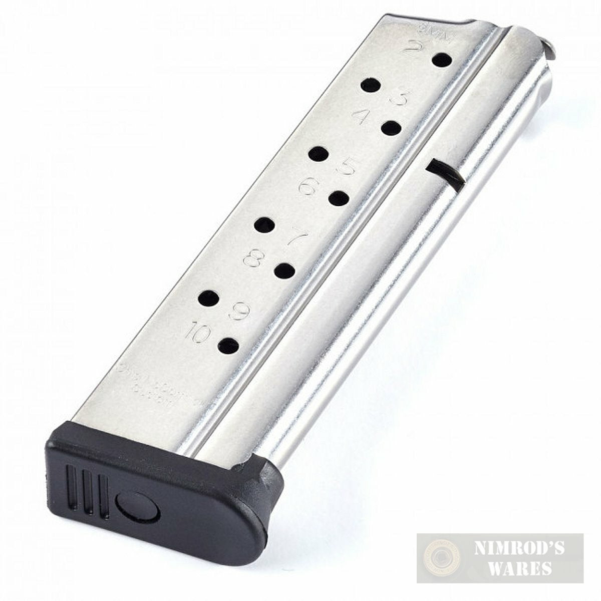 9mm 10-Round Stainless Steel Magazine for 1911 Pistols - Pack of 3