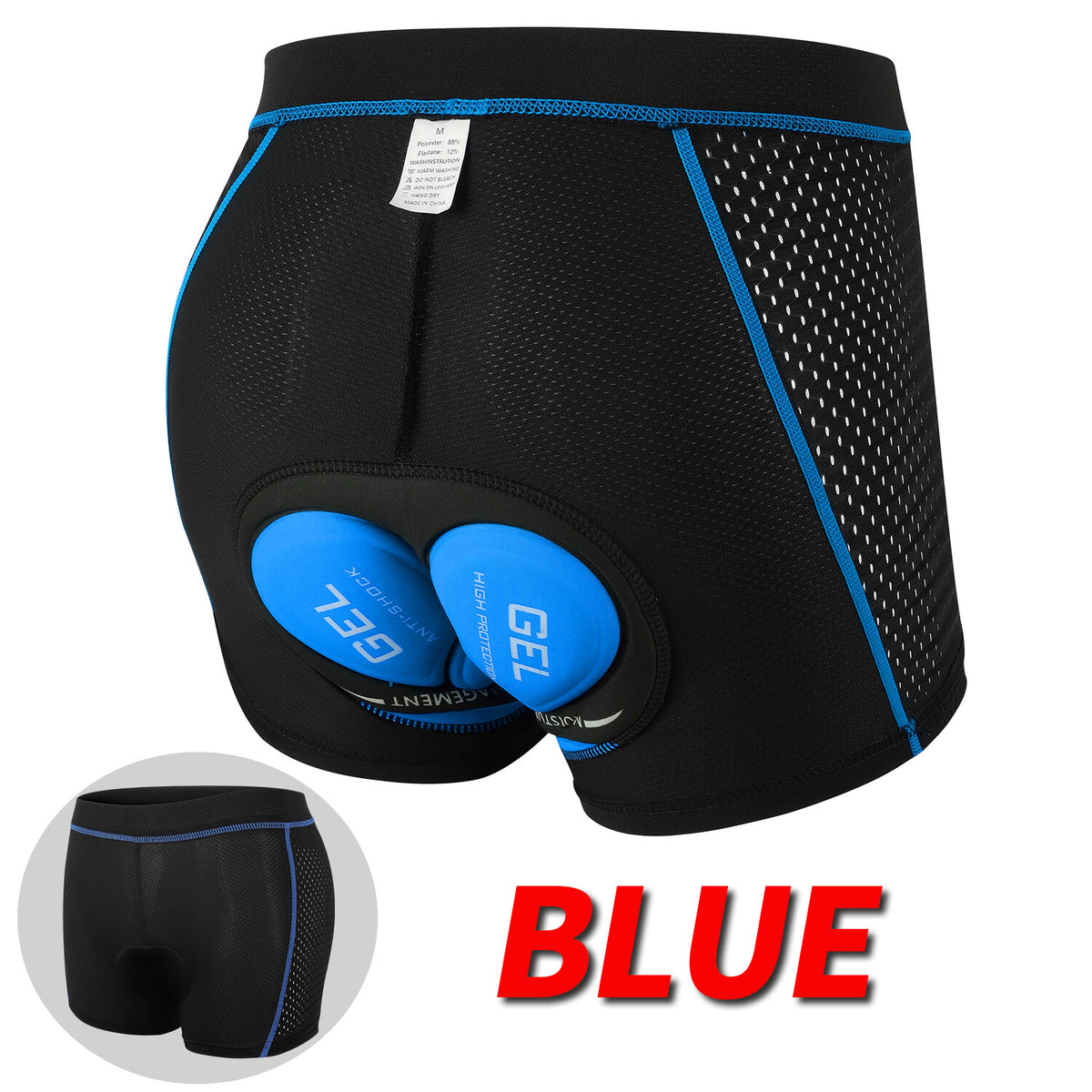 Men's Cycling Shorts with 3D Gel Padding Breathable Road MTB Bike Tights