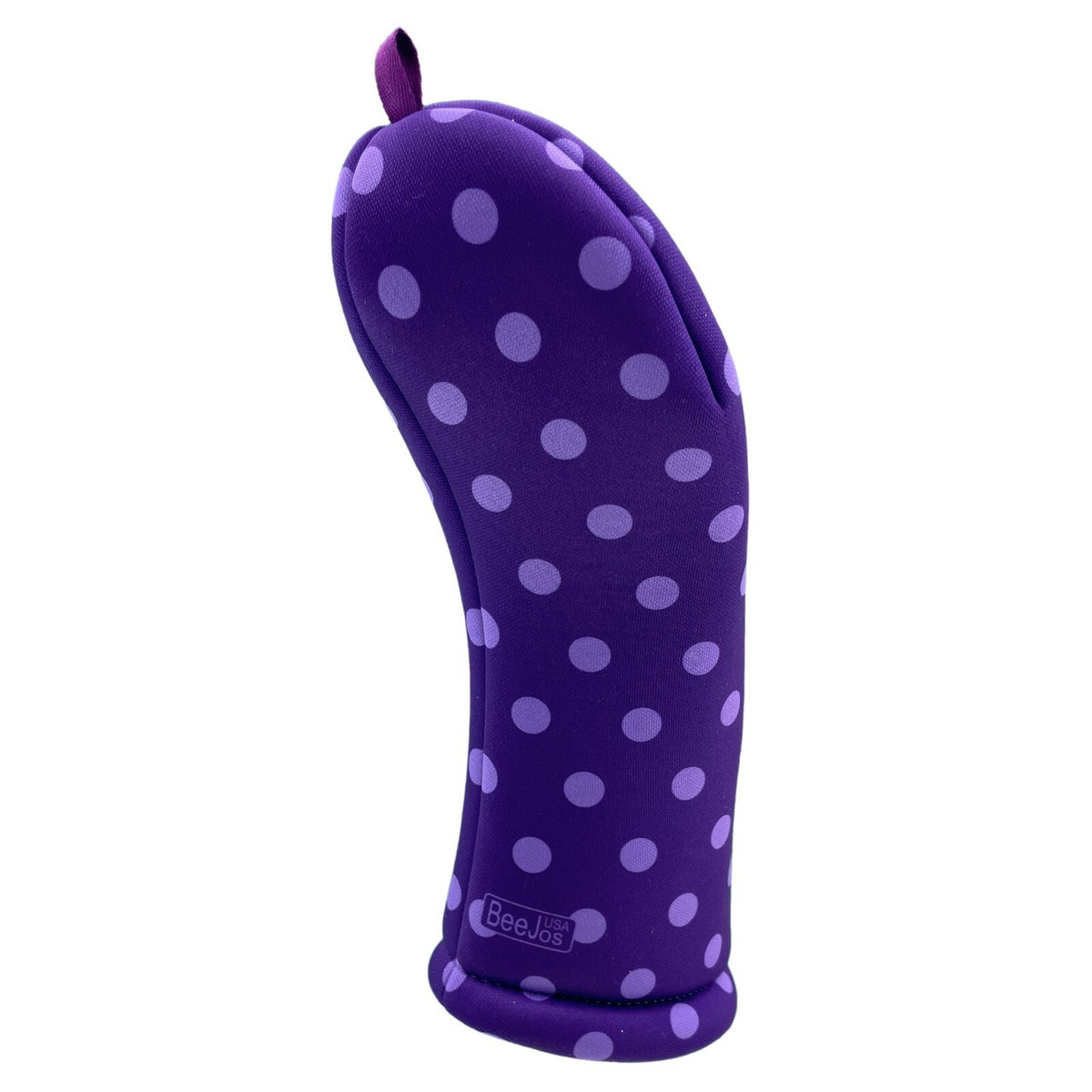 Women's Golf Club Headcover with Purple Polka Dots - Multiple Sizes & Clubs