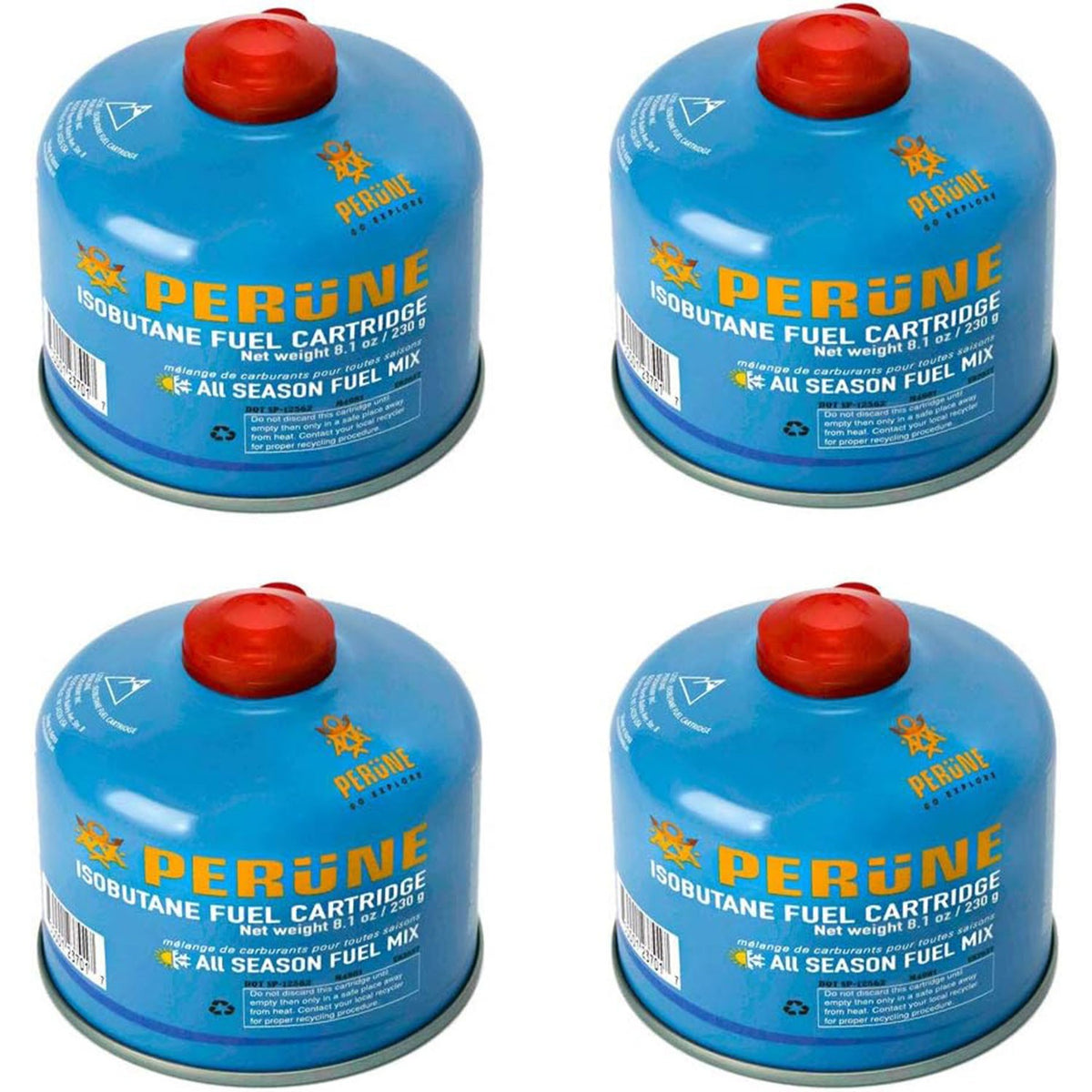 Portable Camping Isobutane Gas Canister 100g-230g All-Season Fuel for Stoves