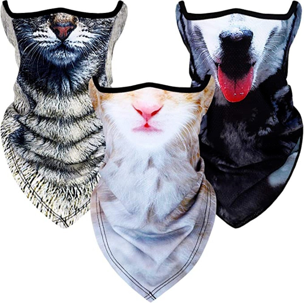 Unbranded Animal Print Face Cover Mask - Neck Gaiter for Outdoor Sports