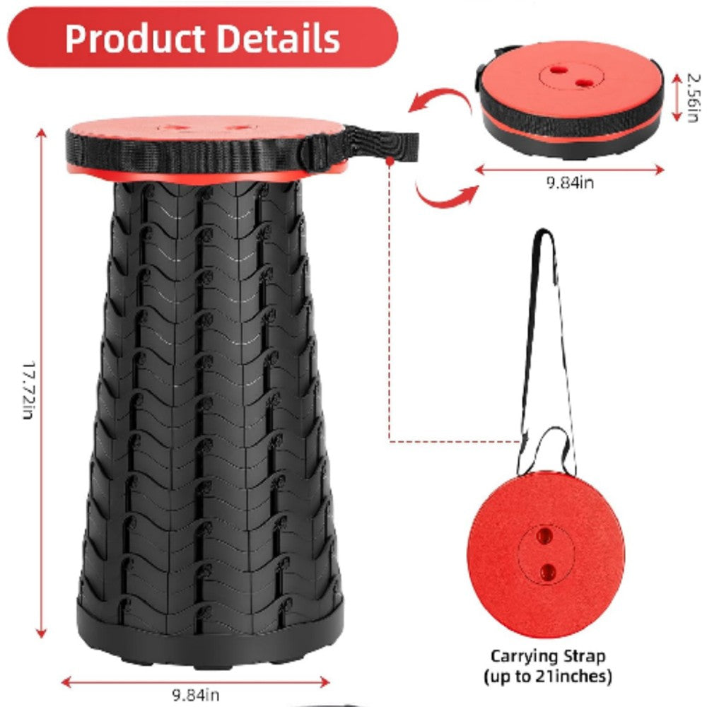 Portable Folding Stool for Camping Fishing Outdoor Telescopic Seat