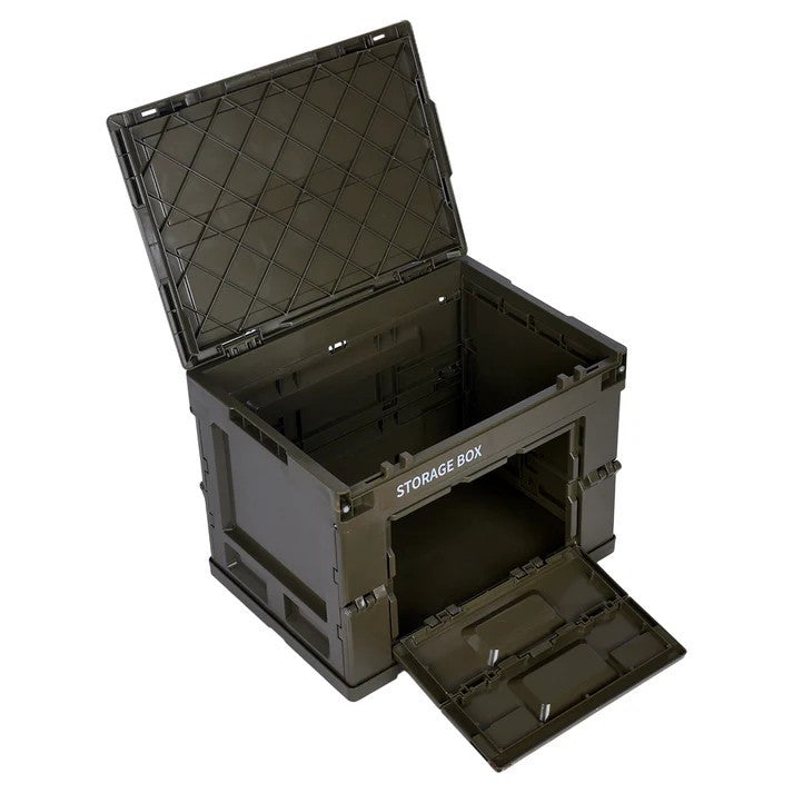 Heavy Duty Collapsible Storage Box with Lid for Home & Camping