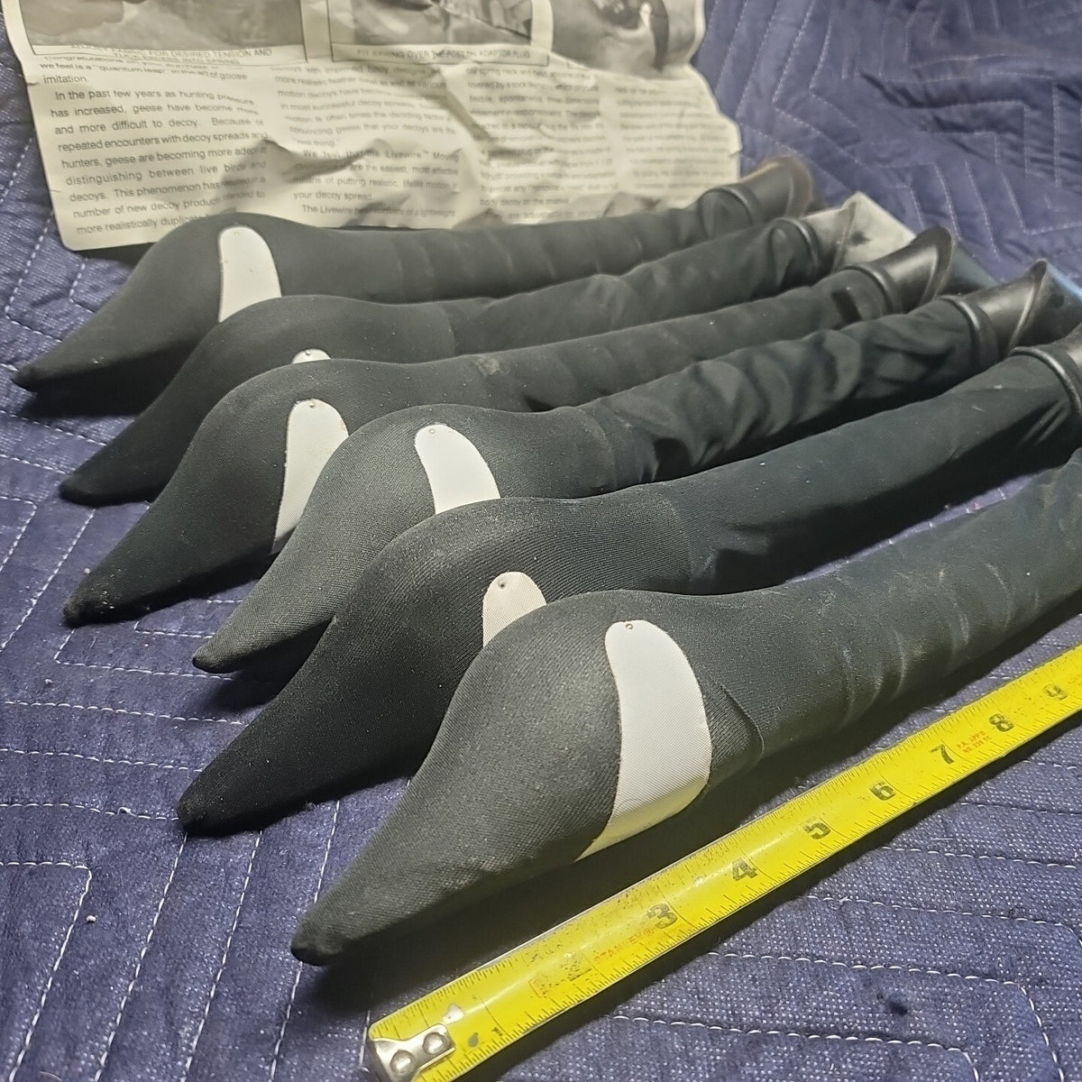 Moving Goose Decoys Set - Wind-Activated Canadian Goose Heads x6 for Hunting