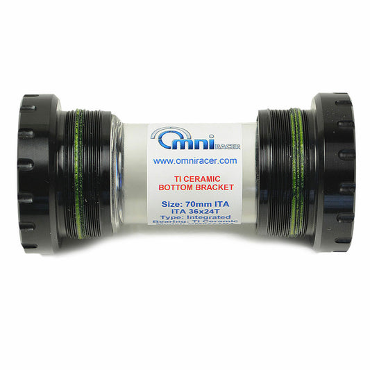 OMNI Racer Titanium Ceramic Bottom Bracket for SRAM GXP - 70mm Lightest