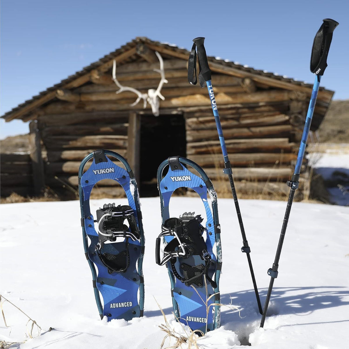 Snowshoe Kit with Durable Aluminum Frame & Easy Bindings for Winter Hiking