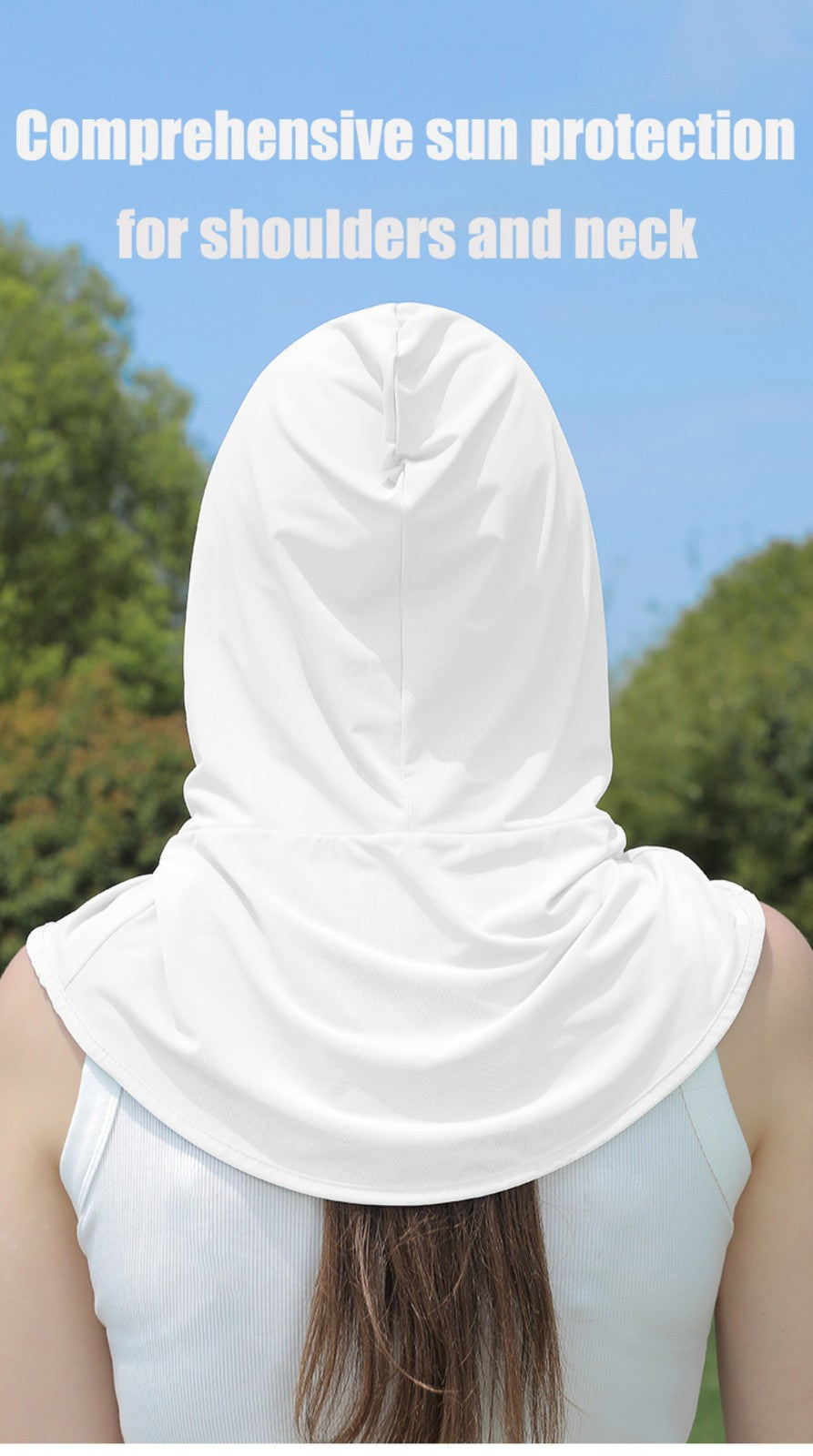 Cooling 3-in-1 Face Mask Sun Shield UV Protection Balaclava for Outdoor Sports