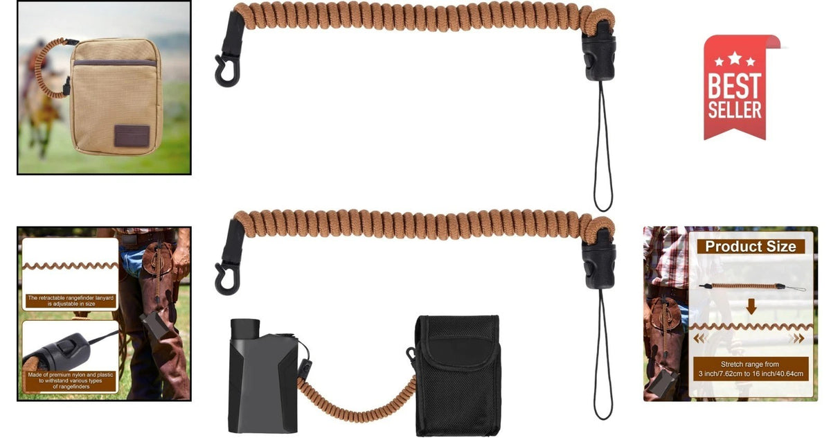 Outdoor Rangefinder Lanyard 2-Pack Retractable Tether for Hunting Fishing Hiking