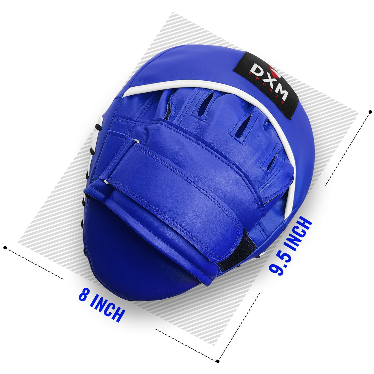 Boxing Focus Punch Mitts for MMA, Kickboxing, Muay Thai Training - Blue & White