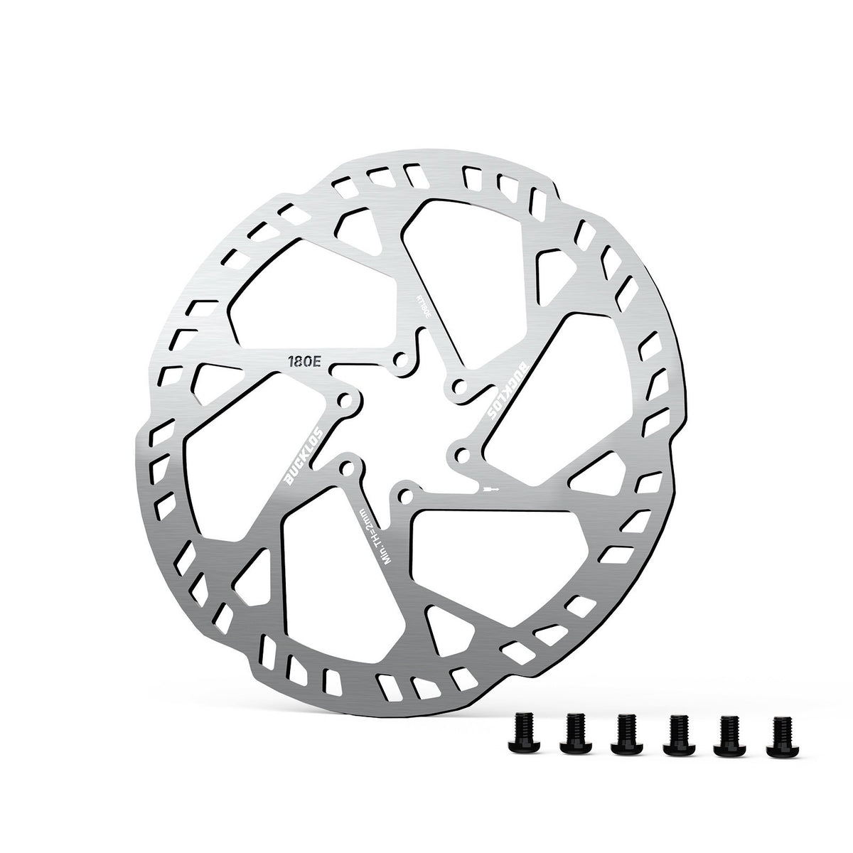 Electric Bike Disc Brake Rotor 6-Bolt Mount for MTB & E-Bikes - 140/160/180/203mm