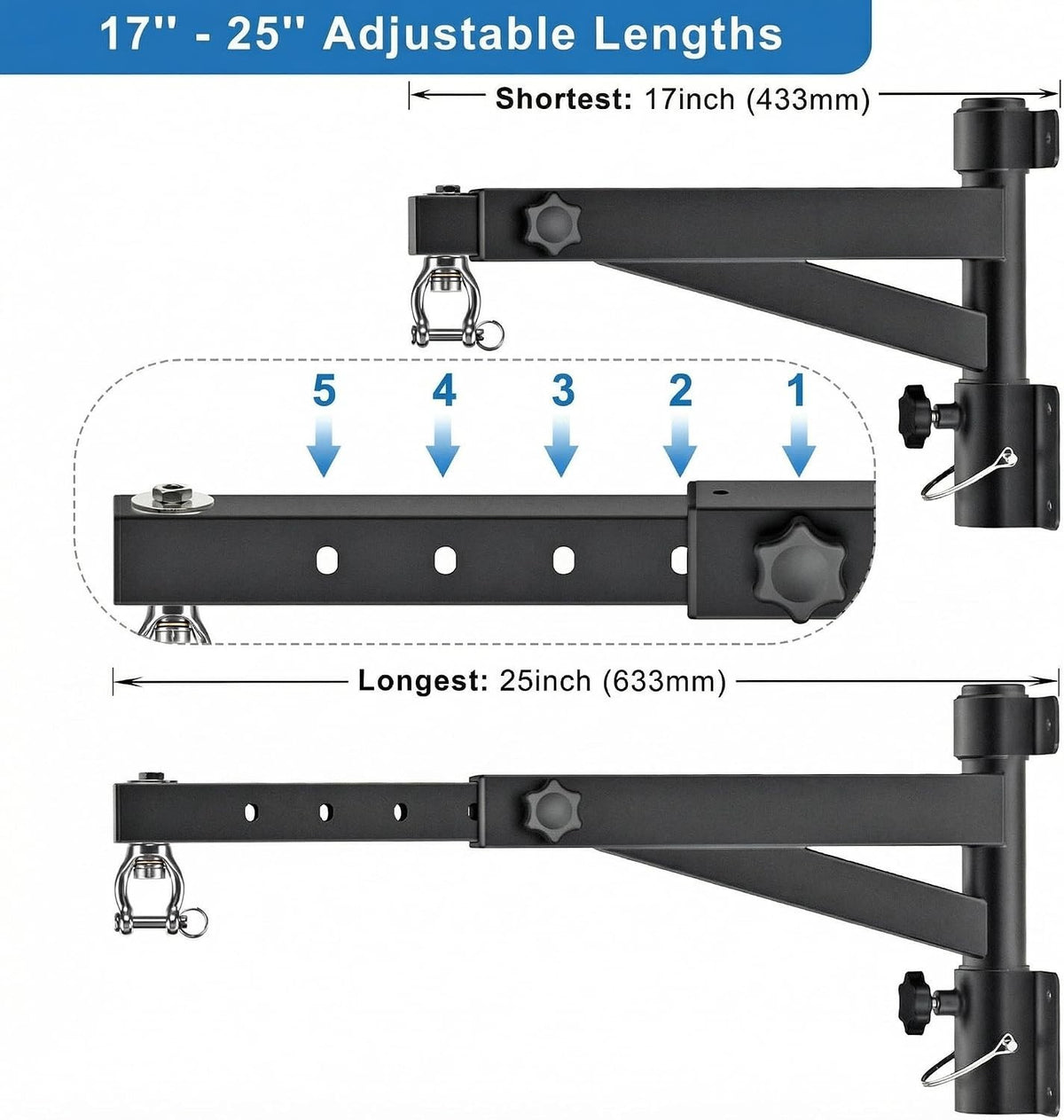 Heavy Duty Wall Mount Punching Bag Bracket with Adjustable & Rotatable Design for Home Gym