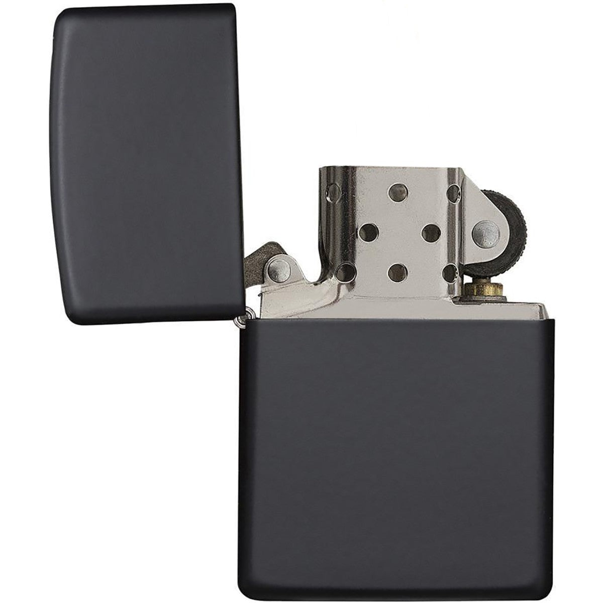 Zippo Matte Pocket Lighter - Black Classic Flame