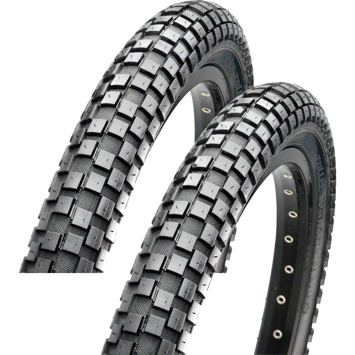 2 Pack Maxxis Holy Roller 26 x 2.4 BMX Clincher Bicycle Tires - Black