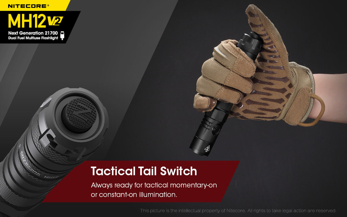 Rechargeable Tactical Flashlight Set with 1200 Lumens, USB-C, Waterproof
