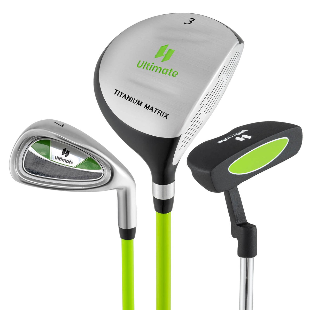 Junior Golf Putter for Kids 27 Inch Mallet Style with Stainless Steel Shaft & Headcover
